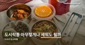 다소다 도시락통 종류 — 밀짚·스테인리스·밤부 소재 차이
