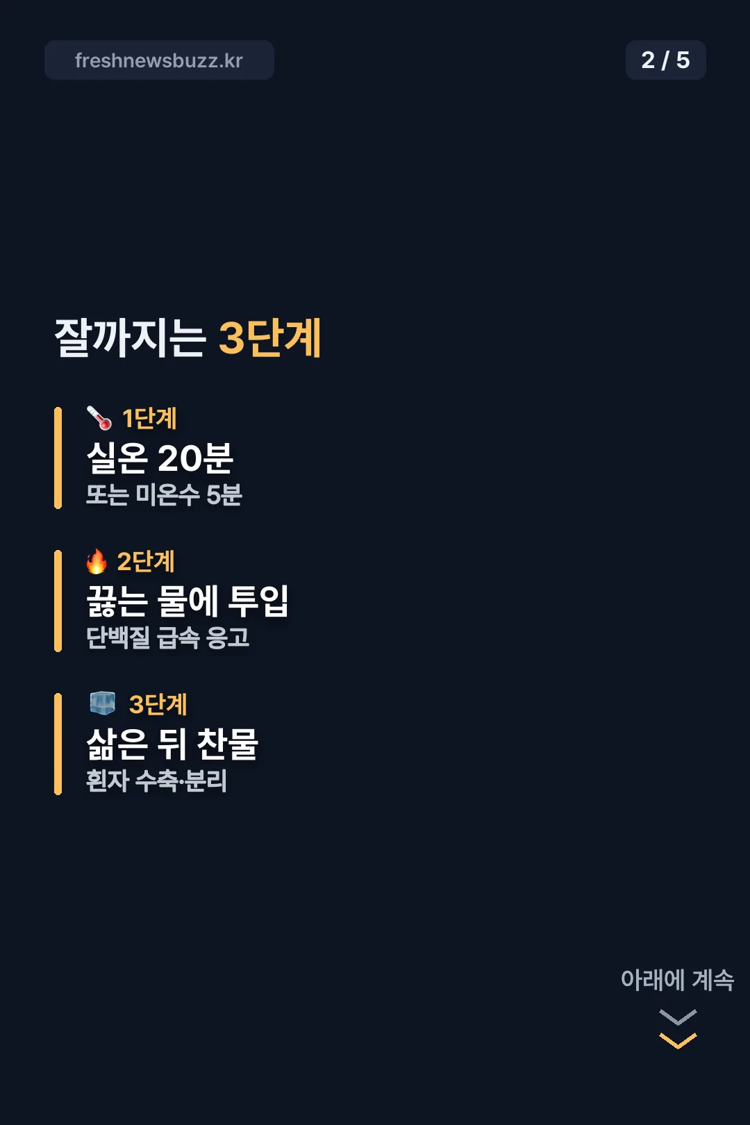 잘까지는 3단계 정리