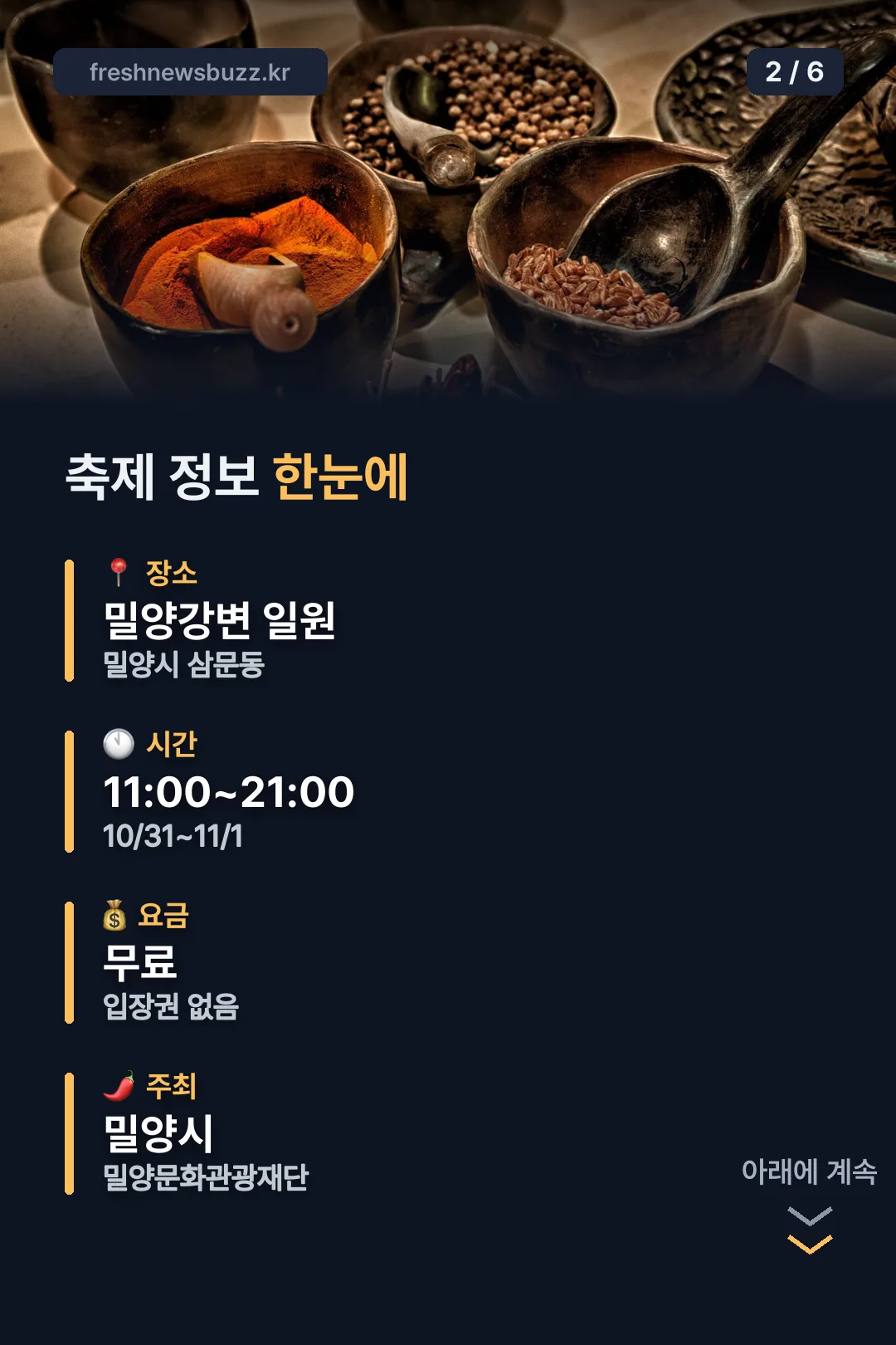 축제 정보 한눈에