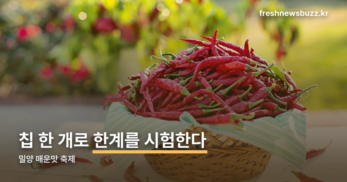 밀양 매운맛 축제 정리 썸네일